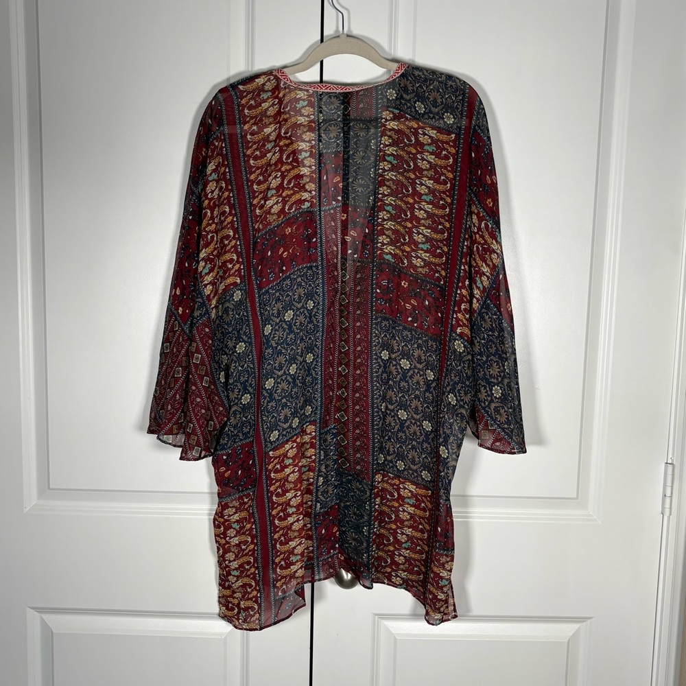Umgee Patchwork Print Shawl / Wrap - image 3